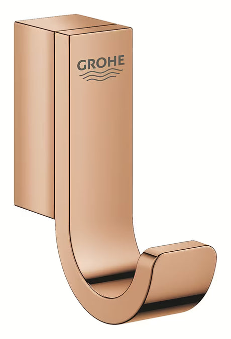 Kovový háček na župan Grohe Selection v povrchové úpravě warm sunset se skrytým upevněním