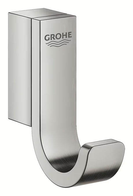 Háček na župan Grohe Selection v provedení SuperSteel se skrytým upevněním