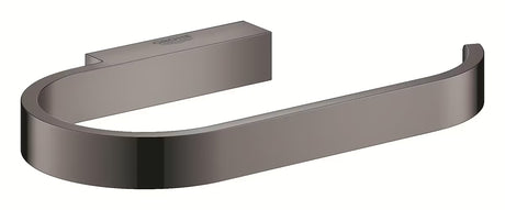 Držák toaletního papíru Grohe Selection bez krytu v provedení hard graphite se skrytým upevněním na stěnu.