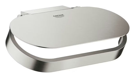 Grohe Selection držák toaletního papíru s krytem v provedení supersteel pro montáž na stěnu