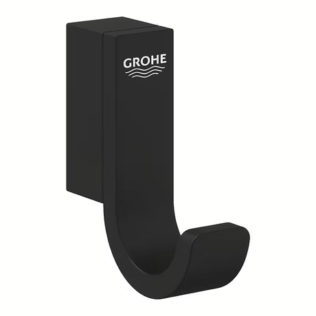 Háček na župan Grohe Selection v barvě phantom black se skrytým upevněním