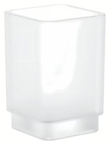 Skleněná sklenička Grohe Selection Cube na kartáčky a zubní pastu do koupelny