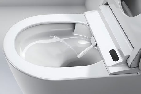 Závěsné WC s bidetem Grohe Sensia Pro v barvě alpine-white s dálkovým ovládáním