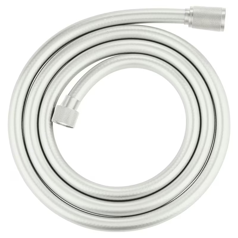 Sprchová hadice Grohe Silverflex v provedení Supersteel s otočným kónusem Twistfree a ochranou AntiFold.