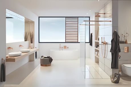 Ovládací tlačítko Grohe Skate Cosmopolitan v barvě warm sunset pro 2-činné splachování
