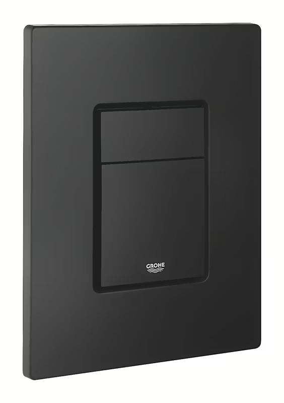 Ovládací splachovací tlačítko Grohe Skate Cosmopolitan v provedení phantom black s matným povrchem