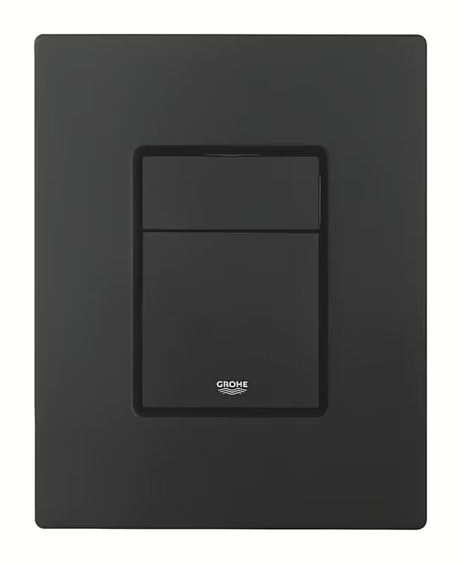 Ovládací splachovací tlačítko Grohe Skate Cosmopolitan v provedení phantom black s matným povrchem