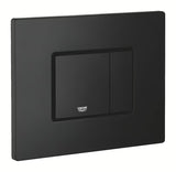 Ovládací splachovací tlačítko Grohe Skate Cosmopolitan v provedení phantom black s matným povrchem