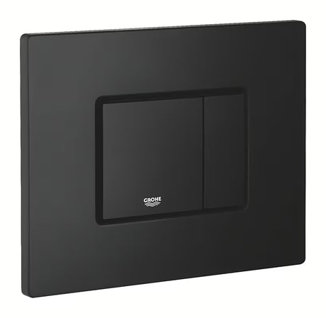Ovládací splachovací tlačítko Grohe Skate Cosmopolitan v provedení phantom black s matným povrchem
