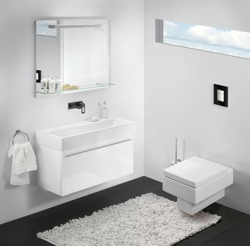 Grohe Skate Cosmopolitan ovládací tlačítko se skleněným povrchem v barvě černý samet