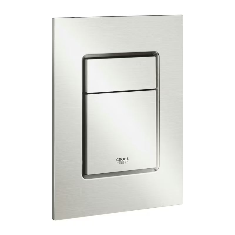 Splachovací tlačítko Grohe Skate Cosmopolitan S v matném provedení stainless pro podomítkové nádrže