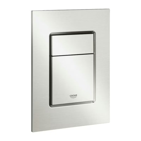 Splachovací tlačítko Grohe Skate Cosmopolitan S v matném provedení stainless pro podomítkové nádrže