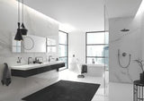 Podomítková termostatická sprchová baterie Grohe Grohtherm SmartControl v provedení brushed hard graphite.