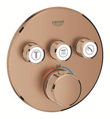 Podomítková termostatická sprchová baterie Grohe Grohtherm SmartControl v provedení kartáčovaný Warm Sunset