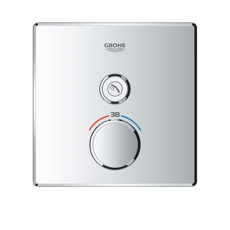 Chromová podomítková termostatická sprchová baterie Grohe Grohtherm SmartControl s tlačítkovým ovládáním SmartControl
