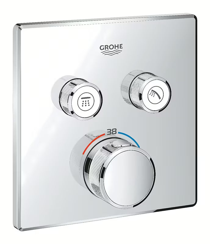 Chromová podomítková termostatická sprchová baterie Grohe Grohtherm SmartControl s tlačítkovým ovládáním