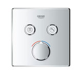 Podomítková sprchová baterie Grohe Smart Control v chromovém provedení s ovládáním SmartControl a dvěma výstupy.