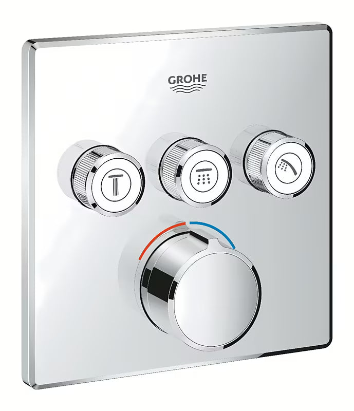 Podomítková sprchová baterie Grohe Smart Control v chromovém provedení s tlačítkovým ovládáním