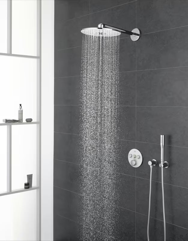 Podomítková termostatická sprchová baterie Grohe Grohtherm SmartControl v provedení Moon White