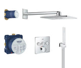 Podomítkový sprchový systém Grohe Smart Control v chromu s hlavovou a ruční sprchou
