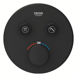 Podomítková sprchová baterie Grohe SmartControl v provedení phantom black s tlačítkovým ovládáním