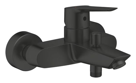 Nástěnná vanová baterie Grohe Start 2021 v matně černém provedení s pákovým ovládáním