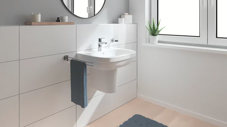 Chromová páková umyvadlová baterie Grohe Start s clic-clacem a úsporným perlátorem Grohe EcoJoy