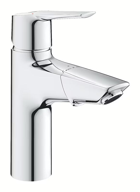 Chromová umyvadlová baterie Grohe Start s pákovým ovládáním a vytahovací sprškou.