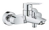 Chromová nástěnná páková vanová baterie Grohe Start s automatickým přepínáním vana sprcha