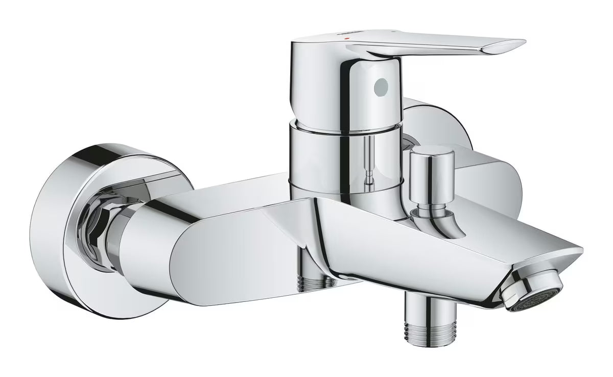 Chromová nástěnná páková vanová baterie Grohe Start s automatickým přepínáním vana sprcha