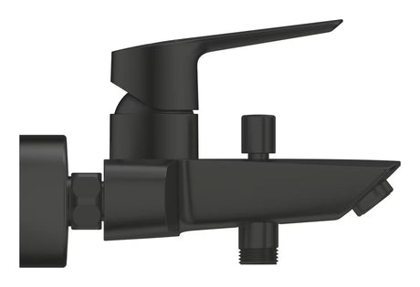 Nástěnná páková vanová baterie Grohe Start v matně černém provedení s přepínačem vana sprcha
