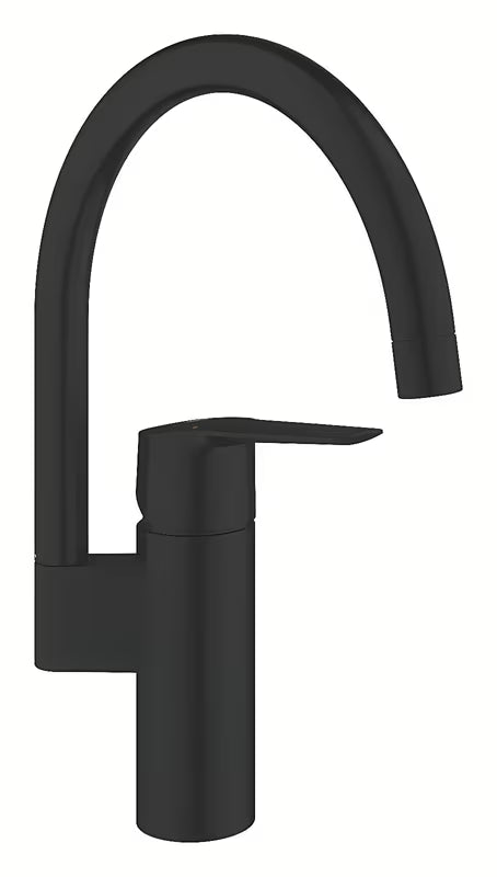 Grohe Start páková dřezová baterie s vysokou otočnou výpustí v matné černé barvě