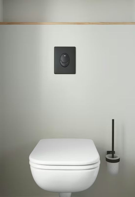 Nástěnná WC štětka Grohe Start Cube v matné černé se skrytým upevněním