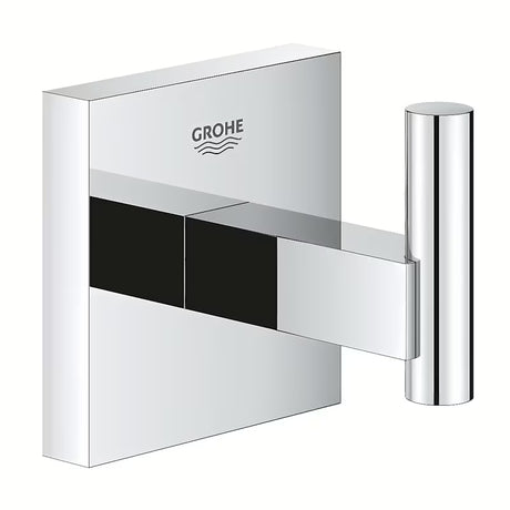 Kovový háček Grohe Start Cube Accessories v chromovém provedení se skrytým upevněním.