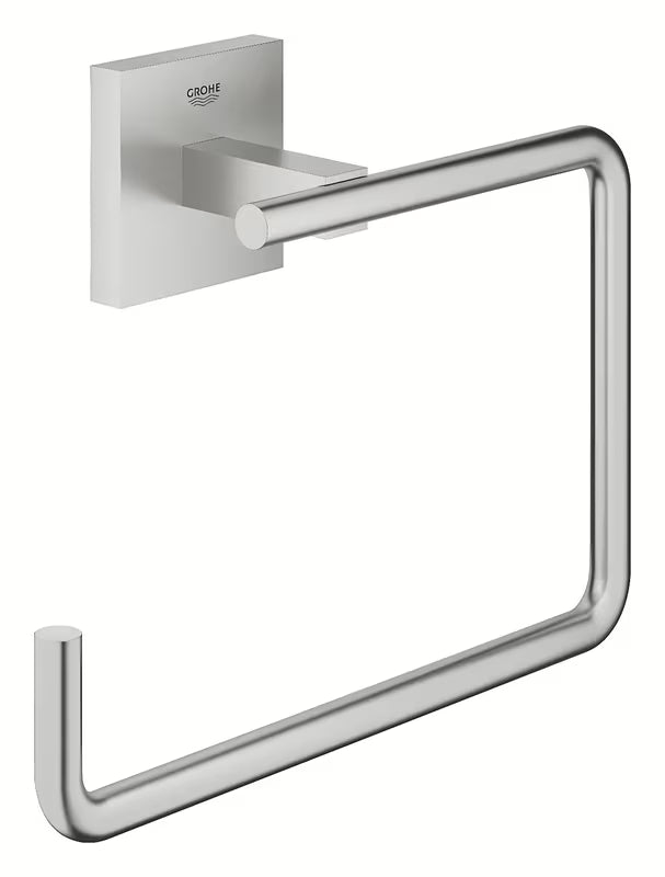 Držalo za Brisače Grohe Start Cube Accessories v izvedbi supersteel s skritim pritrjevanjem