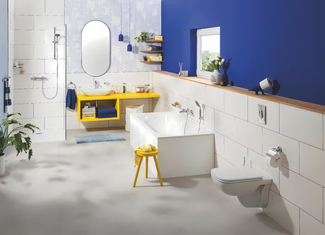 Rohová polička Grohe Start Cube Accessories v chromovém provedení