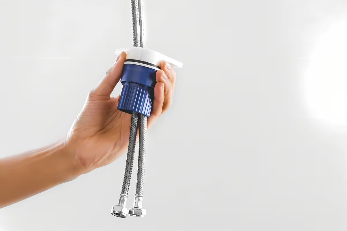 Chromová dřezová baterie Grohe Start Curve s vysokou otočnou výpustí a výsuvnou sprchou