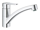 Chromová páková dřezová baterie Grohe Start Eco s nízkou otočnou výpustí