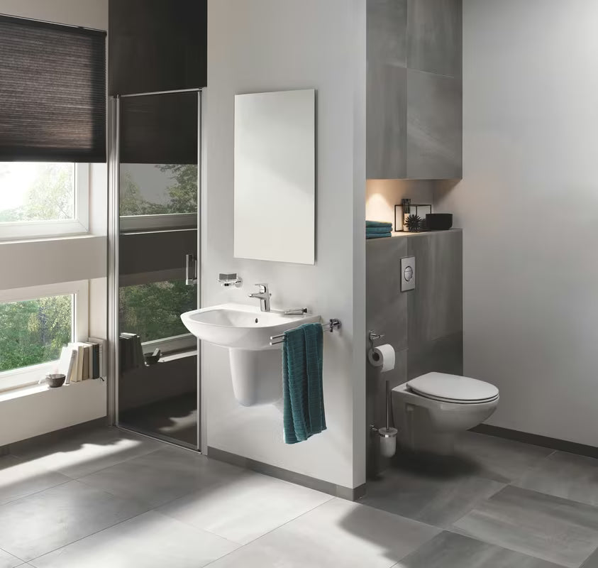 Chromová páková umyvadlová baterie Grohe Start Flow s výpustí a úsporným průtokem 5,7 l/min