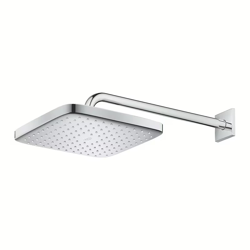Chromová hlavová sprcha Grohe Tempesta 250 Cube s nástěnným sprchovým ramenem a proudem Rain