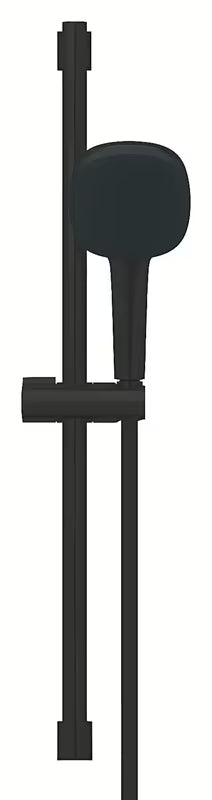 Matně černý sprchový set Grohe Tempesta Cube s ruční sprchou, lištou a hadicí