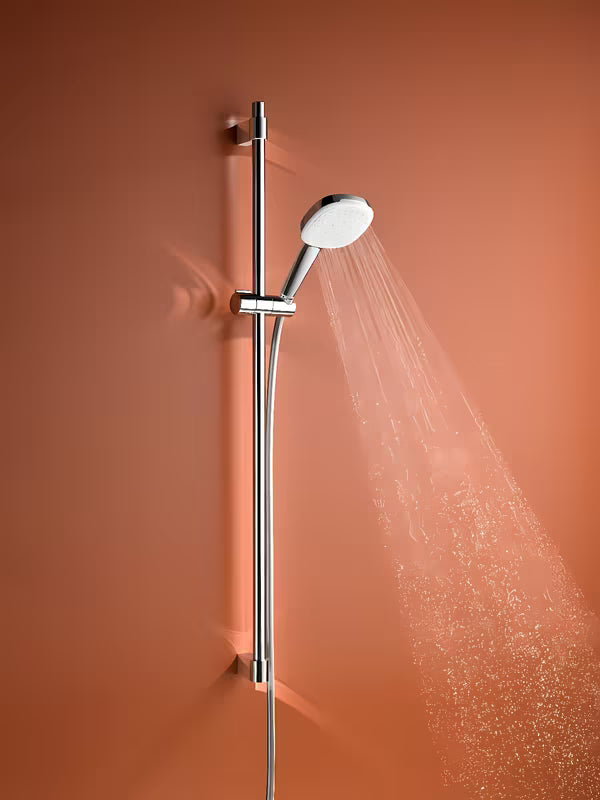 Chromový sprchový set Grohe Tempesta Cube s ruční sprchou, tyčí a hadicí