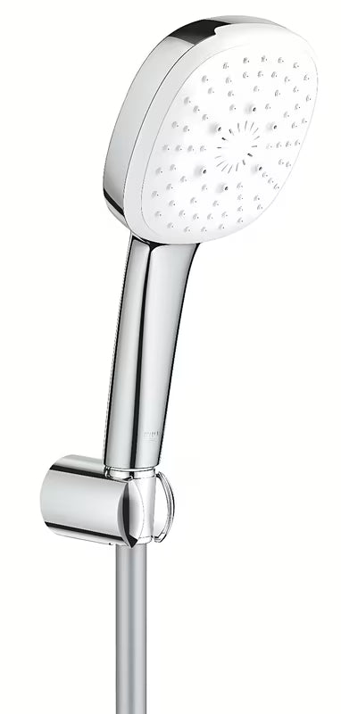 Grohe Tempesta Cube vanový sprchový set v chromu s ruční sprchou, hadicí 1500 mm a nástěnným držákem.