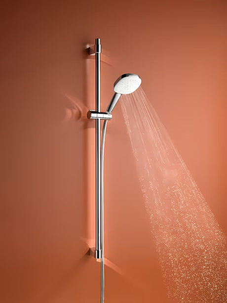 Chromový sprchový set Grohe Tempesta Cube s ruční sprchou, sprchovou tyčí a hadicí