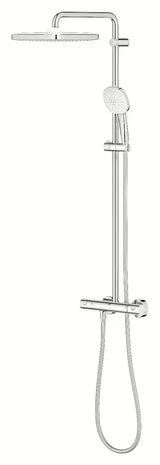 Sprchový systém Grohe Tempesta Cube System s termostatickou baterií v chromu, hlavovou a ruční sprchou