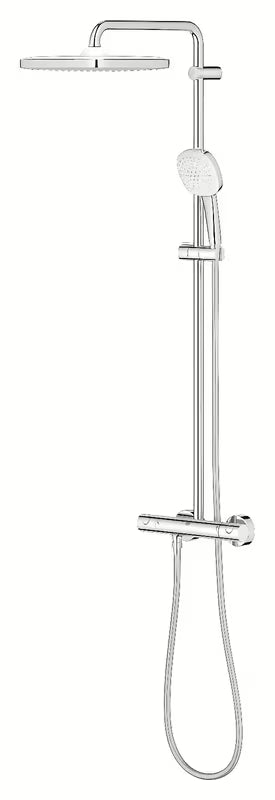 Sprchový systém Grohe Tempesta Cube System s termostatickou baterií v chromu, hlavovou a ruční sprchou