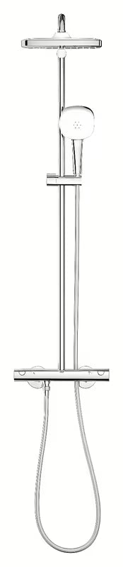Sprchový systém Grohe Tempesta Cube System s termostatickou baterií v chromu, hlavovou a ruční sprchou