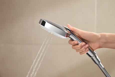 Sprchový systém Grohe Tempesta Cube System s termostatickou baterií v chromu, hlavovou a ruční sprchou
