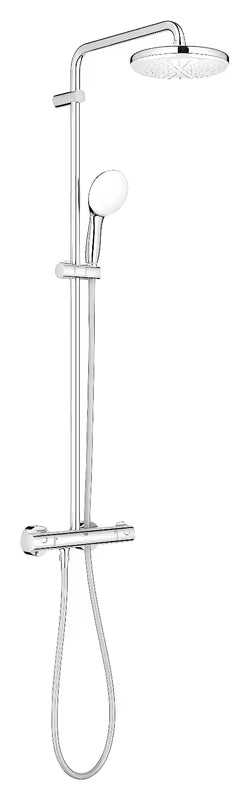 Grohe Tempesta System sprchový systém s termostatickou baterií v chromu s hlavovou a ruční sprchou