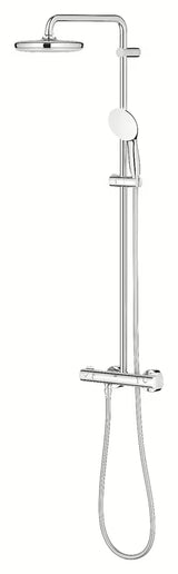 Grohe Tempesta System sprchový systém s termostatickou baterií v chromu s hlavovou a ruční sprchou